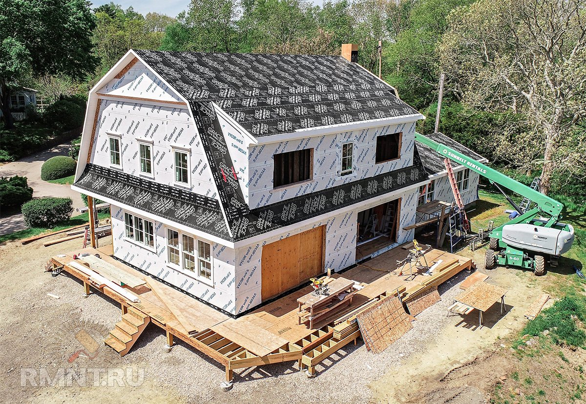 Двухскатная и ломаная крыша: конструкция и основные отличия